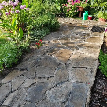 Grauwacke Polygonalplatten für Terrassen je Palette – Produktansicht 2