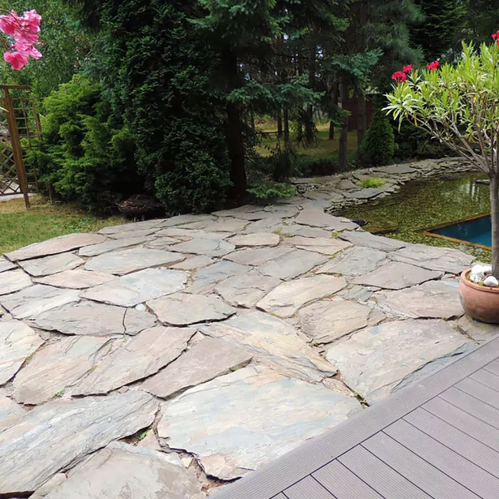 Grauwacke Polygonalplatten für Terrassen je Palette – Produktansicht 3