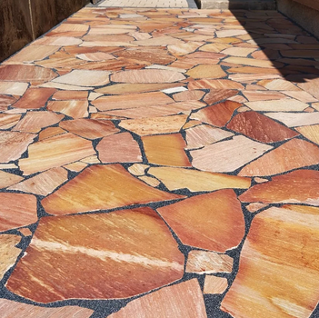 Quarzit Polygonalplatten Antares für Terrassen je Palette – Produktansicht 4