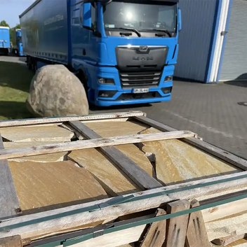 Quarzit Polygonalplatten Auralis für Terrassen je Palette – Produktansicht 3