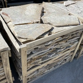 Quarzit Polygonalplatten Clara für Terrassen je Palette – Produktansicht 1