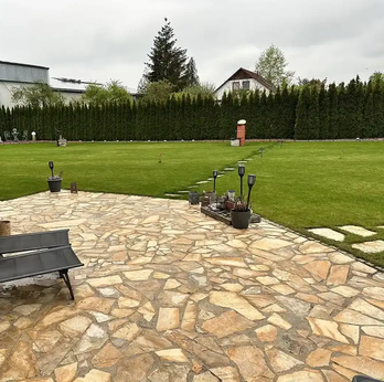 Quarzit Polygonalplatten Clara für Terrassen je Palette – Produktansicht 3
