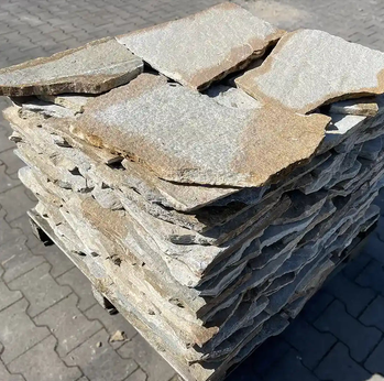 Quarzit Polygonalplatten Copper für Terrassen je Palette – Produktansicht 2