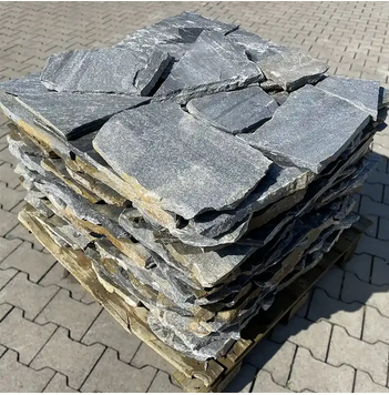 Quarzit Polygonalplatten Deep Sea für Terrassen je Palette – Produktansicht 1