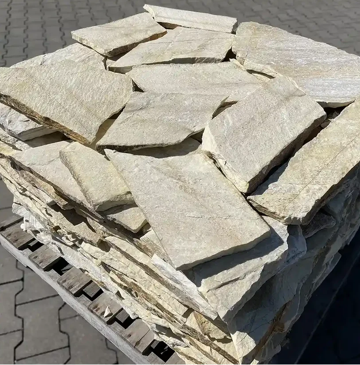 Quarzit Polygonalplatten Kallisto für Terrassen je Palette – Produktansicht 4